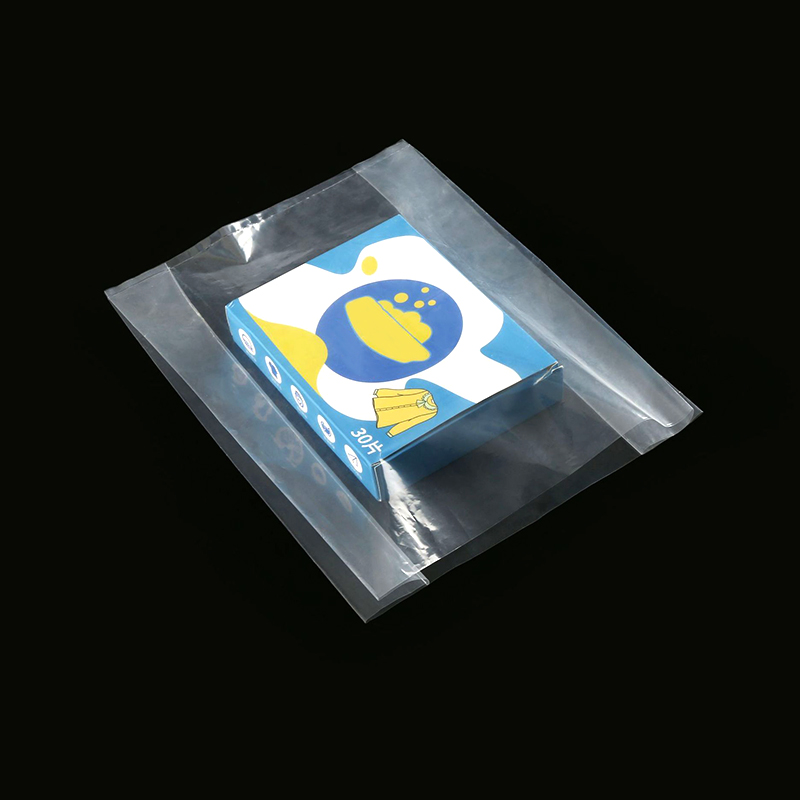 Bolsa de PE transparente con lados plegados