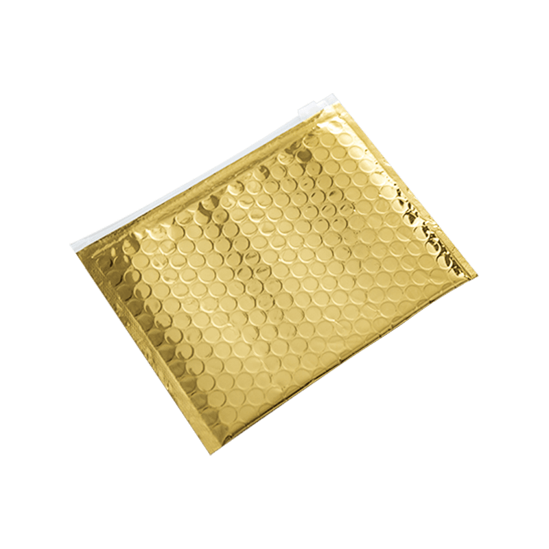 Bolsas de correo de burbujas con cremallera y película aluminizada de primera calidad